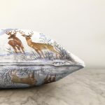 - Sonil-K10371-Gorsel-2 - Realhomes  Kış Temalı Geyik Motifli Dijital Baskılı Modern Raşel Kadife Yastık Kırlent Kılıfı Realhomes