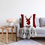 - Sonil-K10374-Gorsel-1 - Realhomes  Merry Xmas Ekose Tasarımlı Dijital Baskılı Dekoratif Raşel Kadife Yastık Kırlent Kılıfı Realhomes