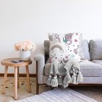 - Печать - Realhomes  Realhomes Unicorn ve Deniz Kızı Tasarımlı Dijital Baskılı Modern Raşel Kadife Yastık Kırlent Kılıfı Realhomes