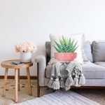 - Sonil-K10386-Gorsel-1 - Realhomes  Kaktüs Özel Tasarımlı Dijital Baskılı Dekoratif Raşel Kadife Yastık Kırlent Kılıfı Realhomes