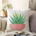 - Sonil-K10386-Gorsel - Realhomes  Kaktüs Özel Tasarımlı Dijital Baskılı Dekoratif Raşel Kadife Yastık Kırlent Kılıfı Realhomes