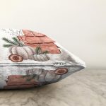 Özel Tasarım Kabak Temalı Dijital Baskılı Modern Raşel Kadife Yastık Kırlent Kılıfı Realhomes