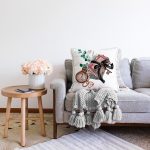 - Sonil-K10393-Gorsel-1 - Realhomes Retro Mektup Paketleri Özel Tasarım Dijital Baskılı Modern Raşel Kadife Yastık Kırlent Kılıfı Realhomes