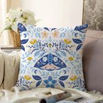 - Sonil-K10408-Gorsel - Realhomes  Çiçekli Özel Tasarım Dijital Baskılı Dekoratif Raşel Kadife Yastık Kırlent Kılıfı Realhomes