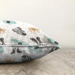 Realhomes Sevimli Hayvanlar Çizimli Özel Tasarım Dijital Baskılı Modern Raşel Kadife Yastık Kırlent Kılıfı Realhomes