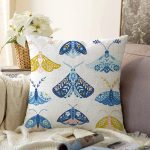 - Sonil-K10410-Gorsel - Realhomes Renkli Kelebekler Özel Tasarım Dijital Baskılı Dekoratif Raşel Kadife Yastık Kırlent Kılıfı Realhomes