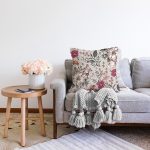 - Sonil-K10413-Gorsel-1 - Realhomes  Papatya & Gül Tasarımlı Dijital Baskılı Modern Raşel Kadife Yastık Kırlent Kılıfı Realhomes