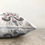 Kuş & Çiçek Motifli Dijital Baskılı Modern Şönil Yastık Kırlent Kılıfı Realhomes