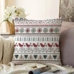 Etnik İskandinav Motifli Dijital Baskılı Dekoratif Raşel Kadife Yastık Kırlent Kılıfı Realhomes