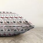 Etnik İskandinav Motifli Dijital Baskılı Dekoratif Raşel Kadife Yastık Kırlent Kılıfı Realhomes