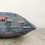 Özel Tasarım Çiçek Yaprakları Dijital Baskılı Modern Raşel Kadife Yastık Kırlent Kılıfı Realhomes