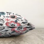 - Sonil-K10438-Gorsel-2 - Realhomes  Özel Tasarım Çiçek Yaprakları Dijital Baskılı Dekoratif Raşel Kadife Yastık Kırlent Kılıfı Realhomes