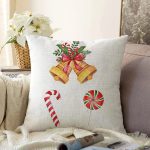 - Sonil-K10459-Gorsel - Realhomes Merry Christmas Temalı Dijital Baskılı Modern Raşel Kadife Yastık Kırlent Kılıfı Realhomes