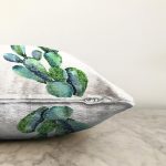 Kaktüs Özel Tasarımlı Dijital Baskılı Modern Raşel Kadife Yastık Kırlent Kılıfı Realhomes