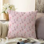 - bear05 - Realhomes Realhomes Balonlu Ayıcık Tasarımlı Dijital Baskılı Modern Raşel Kadife Yastık Kırlent Kılıfı Realhomes