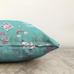 - Печать - Realhomes  Realhomes Deniz Motifli Özel Tasarım Dijital Baskılı Modern Raşel Kadife Yastık Kırlent Kılıfı Realhomes