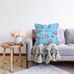 - Печать - Realhomes Realhomes Uzay Motifli Özel Tasarım Dijital Baskılı Modern Raşel Kadife Yastık Kırlent Kılıfı Realhomes