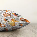 - Basic RGB - Realhomes Realhomes Sevimli Hayvanlar Çizimli Özel Tasarım Dijital Baskılı Modern Raşel Kadife Yastık Kırlent Kılıfı Realhomes