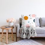 - Web - Realhomes Realhomes Gezegen Çizimli Özel Tasarım Dijital Baskılı Modern Raşel Kadife Yastık Kırlent Kılıfı Realhomes