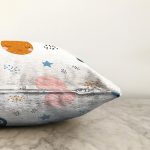 - Web - Realhomes Realhomes Gezegen Çizimli Özel Tasarım Dijital Baskılı Modern Raşel Kadife Yastık Kırlent Kılıfı Realhomes