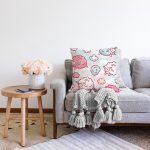 - Unicorn - Realhomes Realhomes Renkli Kuzucuk Özel Tasarım Dijital Baskılı Modern Raşel Kadife Yastık Kırlent Kılıfı Realhomes