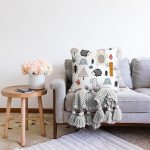 - Печать - Realhomes Realhomes Ayıcık ve Hayvanlar Motifli Özel Tasarım Dijital Baskılı Modern Raşel Kadife Yastık Kırlent Kılıfı Realhomes