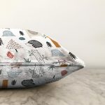 - Печать - Realhomes Realhomes Ayıcık ve Hayvanlar Motifli Özel Tasarım Dijital Baskılı Modern Raşel Kadife Yastık Kırlent Kılıfı Realhomes