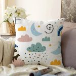 - Печать - Realhomes  Realhomes Sevimli Panda Motifli Özel Tasarım Dijital Baskılı Modern Raşel Kadife Yastık Kırlent Kılıfı Realhomes