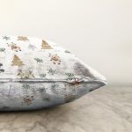 - Print - Realhomes Sevimli Geyik Motifli Dijital Baskılı Özel Tasarım Modern Raşel Kadife Yastık Kırlent Kılıfı Realhomes