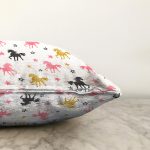 - Sonil-K1117-Gorsel-2 - Realhomes  Realhomes Renkli Unicorn At Tasarımlı Dijital Baskılı Modern Raşel Kadife Yastık Kırlent Kılıfı Realhomes