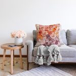 - Sonil-K112-Gorsel-1 - Realhomes Renkli Güller Dijital Baskılı Dekoratif Modern Şönil Yastık Kırlent Kılıfı Realhomes