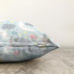 Uyku Temalı Sevimli Ay Ve Yıldızlar Dijital Baskılı Özel Tasarım Modern Raşel Kadife Yastık Kırlent Kılıfı Realhomes