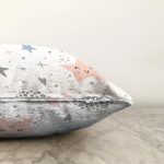 Sevimli Yıldızlar Ve Bulut Desenli Dijital Baskılı Özel Tasarım Modern Raşel Kadife Yastık Kırlent Kılıfı Realhomes