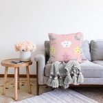 - Cute Star, Cloud and Moon Seamless Pattern Background Vector Ill - Realhomes Pembe Zeminli Ay Ve Yıldız Desenli Dijital Baskılı Özel Tasarım Modern Raşel Kadife Yastık Kırlent Kılıfı Realhomes