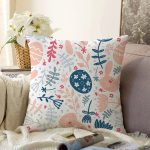 Sevimli Tavşan Ve Yumurta Motifli Dijital Baskılı Özel Tasarım Modern Raşel Kadife Yastık Kırlent Kılıfı Realhomes