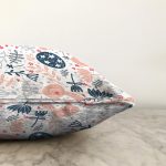 Sevimli Tavşan Ve Yumurta Motifli Dijital Baskılı Özel Tasarım Modern Raşel Kadife Yastık Kırlent Kılıfı Realhomes