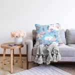 Sevimli Bulut Temalı Dijital Baskılı Özel Tasarım Modern Raşel Kadife Yastık Kırlent Kılıfı Realhomes