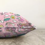 - Fashion patch badges with llama, cat unicorn, whale and sloth in - Realhomes Big Dreams Yazılı Bebek Temalı Dijital Baskılı Özel Tasarım Modern Raşel Kadife Yastık Kırlent Kılıfı Realhomes