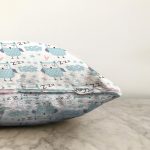 - Seamless pattern with cute owl. Forest animals. Cartoon backgrou - Realhomes Uyuyan Baykuş Motifli Dijital Baskılı Özel Tasarım Modern Raşel Kadife Yastık Kırlent Kılıfı Realhomes