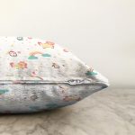 Gökkuşağı Ve Tek Boynuzlu At Temalı Dijital Baskılı Özel Tasarım Modern Raşel Kadife Yastık Kırlent Kılıfı Realhomes