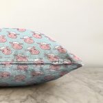 - Print - Realhomes Sevimli Koyun Desenli Dijital Baskılı Özel Tasarım Modern Raşel Kadife Yastık Kırlent Kılıfı Realhomes