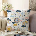 - 49 Pattern 2100px Shutterstock - Realhomes Gökyüzü Temalı Bebek Desenli Dijital Baskılı Özel Tasarım Modern Raşel Kadife Yastık Kırlent Kılıfı Realhomes