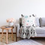 - Sonil-K1245-Gorsel-1 - Realhomes Uyku Odası Temalı Dijital Baskılı Özel Tasarım Modern Şönil Yastık Kırlent Kılıfı Realhomes