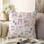 - Sonil-K1256-Gorsel - Realhomes Sevimli Bebek Tavşan Motifli Dijital Baskılı Özel Tasarım Modern Raşel Kadife Yastık Kırlent Kılıfı Realhomes