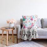 Peri Kızı Motifli Dijital Baskılı Özel Tasarım Modern Raşel Kadife Yastık Kırlent Kılıfı Realhomes