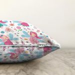 Peri Kızı Motifli Dijital Baskılı Özel Tasarım Modern Raşel Kadife Yastık Kırlent Kılıfı Realhomes