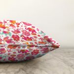 Pembe Fil Motifli Dijital Baskılı Özel Tasarım Modern Raşel Kadife Yastık Kırlent Kılıfı Realhomes