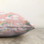 - Sonil-K1303-Gorsel-2 - Realhomes  Gökkuşağı Ve Bulut Motifli Dijital Baskılı Özel Tasarım Modern Raşel Kadife Yastık Kırlent Kılıfı Realhomes