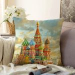 - Sonil-K131-Gorsel - Realhomes Kremlin Sarayı Desenli Dijital Baskılı Dekoratif Modern Raşel Kadife Yastık Kırlent Kılıfı Realhomes