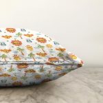 - балкон цветы копия - Realhomes Beyaz Zeminde Orman Hayvanları Motifli Dijital Baskılı Özel Tasarım Modern Şönil Yastık Kırlent Kılıfı Realhomes